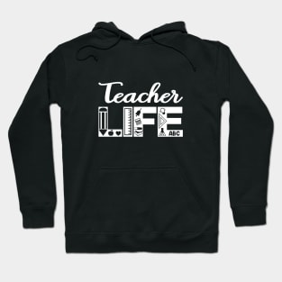 Teacher life (white) Hoodie